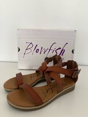 Blowfish Vegan Strappy Sandal- Color Scotch